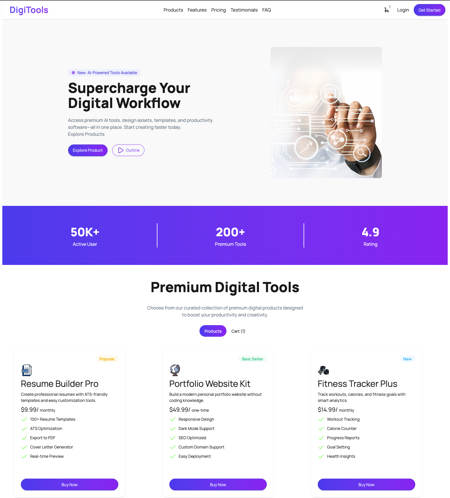 DigiTools Platform preview